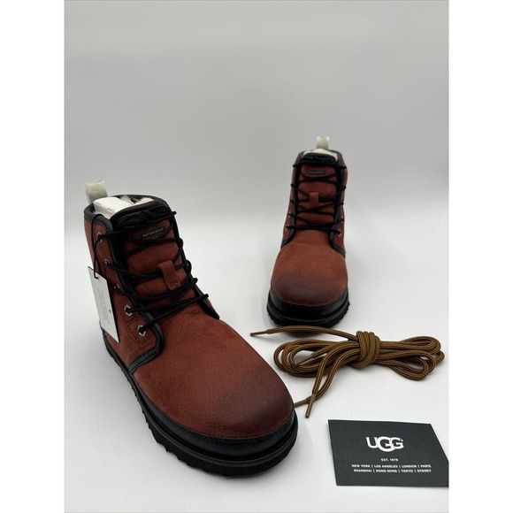 UGG HARKLEY WATERPROOF RED OXIDE LEATHER MEN\'S HIKING BOOTS SIZE US 5/ UK 4 main image 6